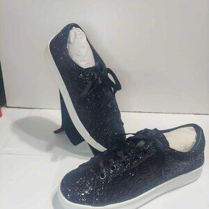 Black Glitter Women's Sneakers